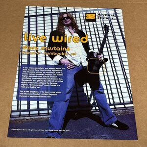 Dave Mustaine of Megadeth - SEYMOUR DUNCAN PICKUPS - Print Ad - 2006